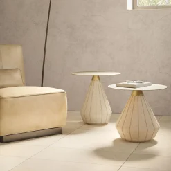 Pimar Limestone Side Tables<Rigo S Side Table by Apospersano