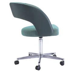 Livoni 1895 Office Chairs<Ring Light Blue Swivel Armchair by Balutto Associati