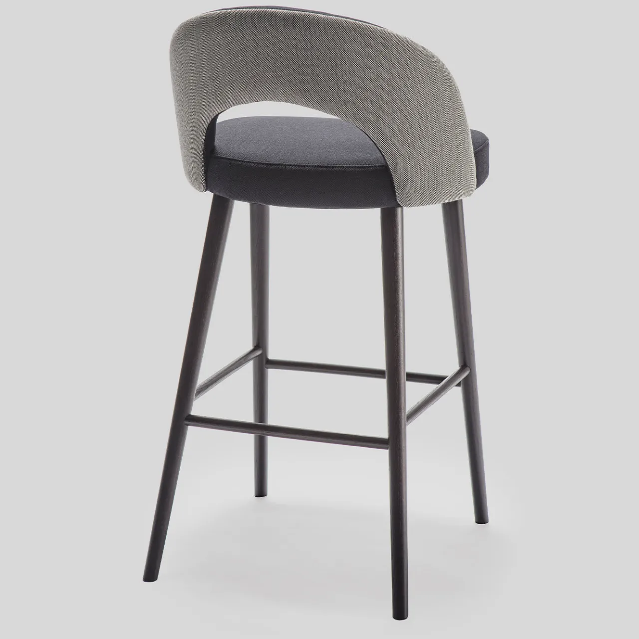 Livoni 1895 Bar Stools<Ring 2-Tone Gray Bar Stool by Balutto Associati