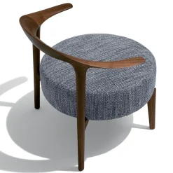 Giorgetti Lounge Chairs<Ripple Gray lounge chair