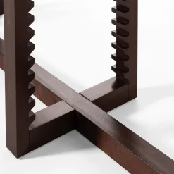 Fratelli Boffi Bookcases<Ritmica Modular Brown Wood Bookcase by Storagemilano