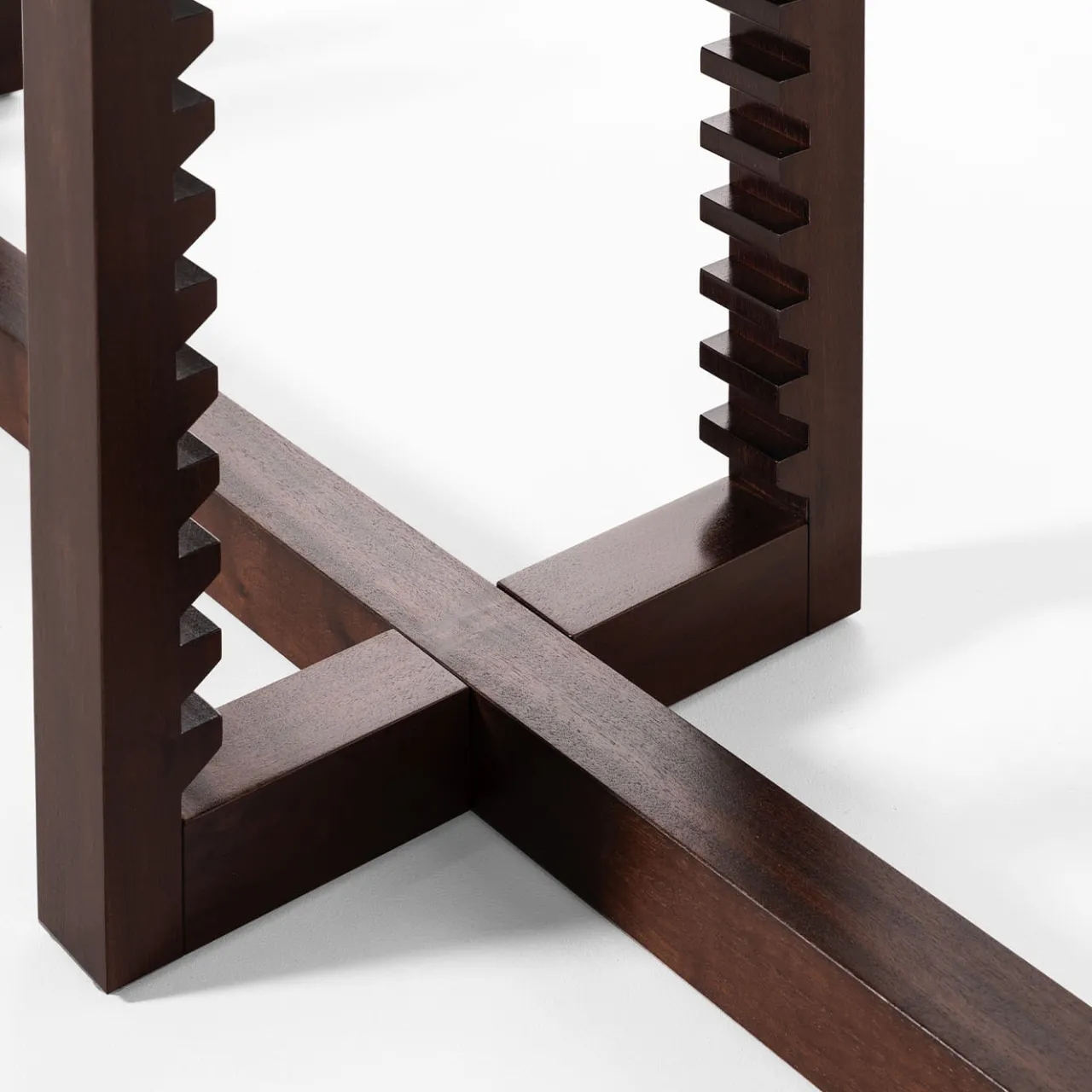 Fratelli Boffi Bookcases<Ritmica Modular Brown Wood Bookcase by Storagemilano