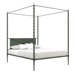 Lispi Beds<Rito Gray Iron Canopy Double Bed