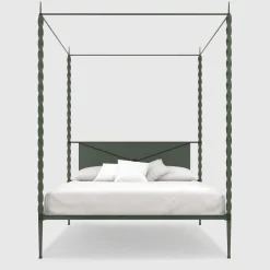 Lispi Beds<Rito Gray Iron Canopy Double Bed