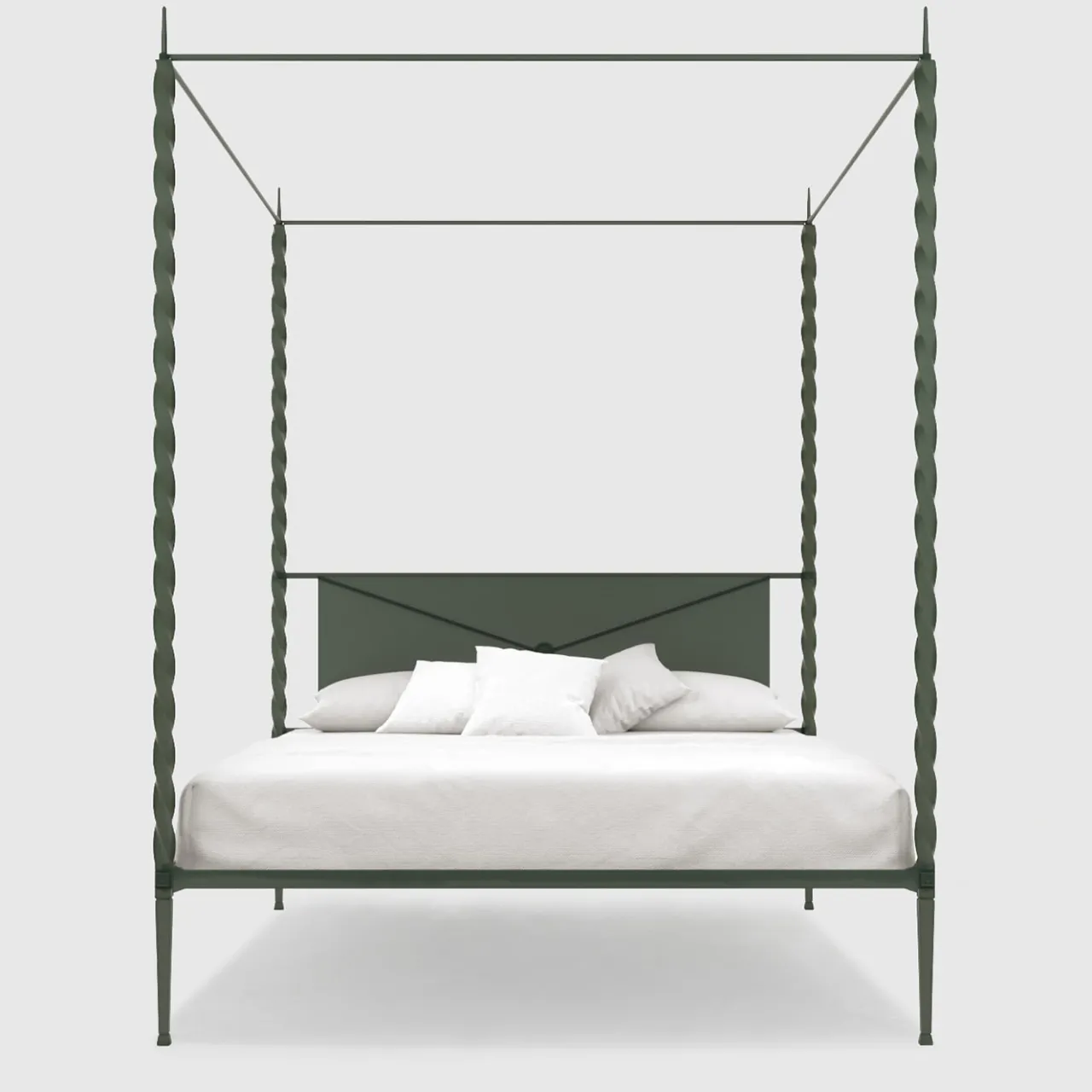 Lispi Beds<Rito Gray Iron Canopy Double Bed