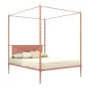 Lispi Beds<Rito Pink Iron Canopy Double Bed