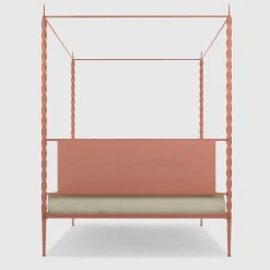 Lispi Beds<Rito Pink Iron Canopy Double Bed
