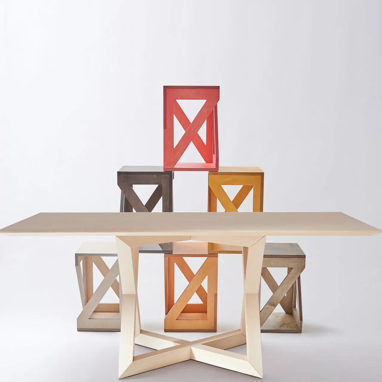V.L. Lavorazioni In Ferro Dining Tables<RK Wooden Dining Table by Antonio Saporito