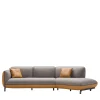 Franco Ferri Sofas<Rock Angular Gray & Mustard Sofa