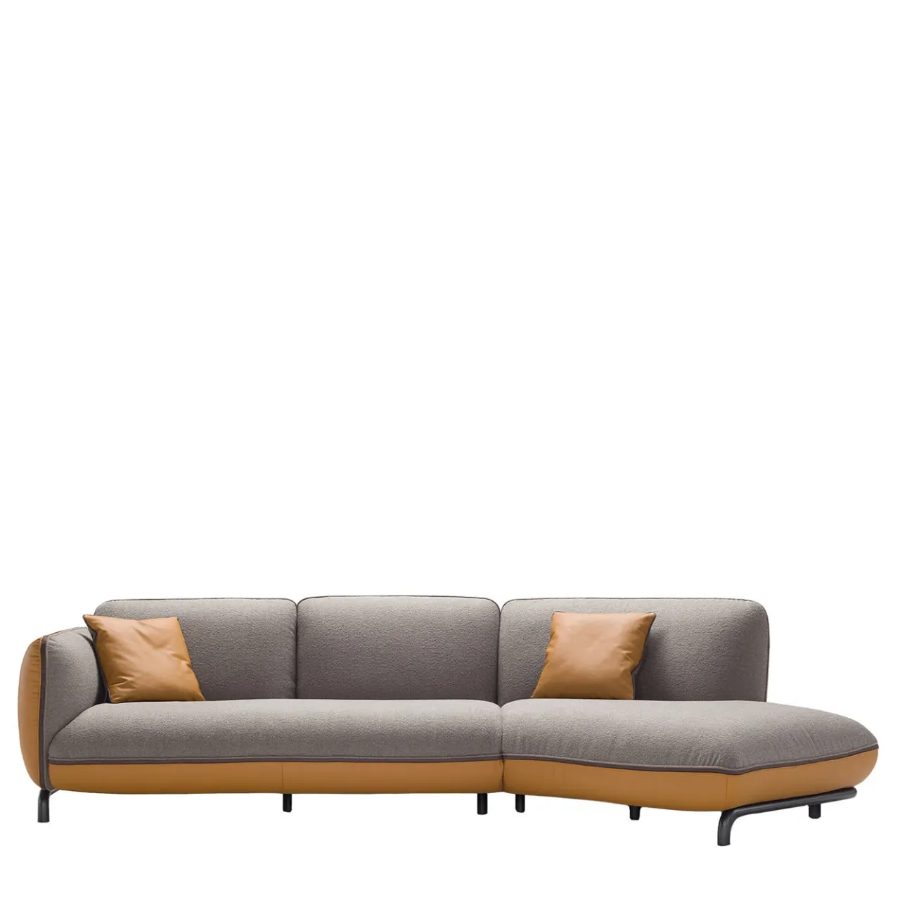 Franco Ferri Sofas<Rock Angular Gray & Mustard Sofa
