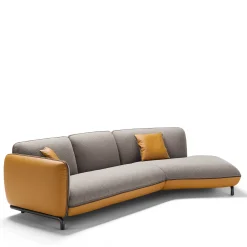 Franco Ferri Sofas<Rock Angular Gray & Mustard Sofa
