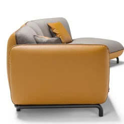 Franco Ferri Sofas<Rock Angular Gray & Mustard Sofa