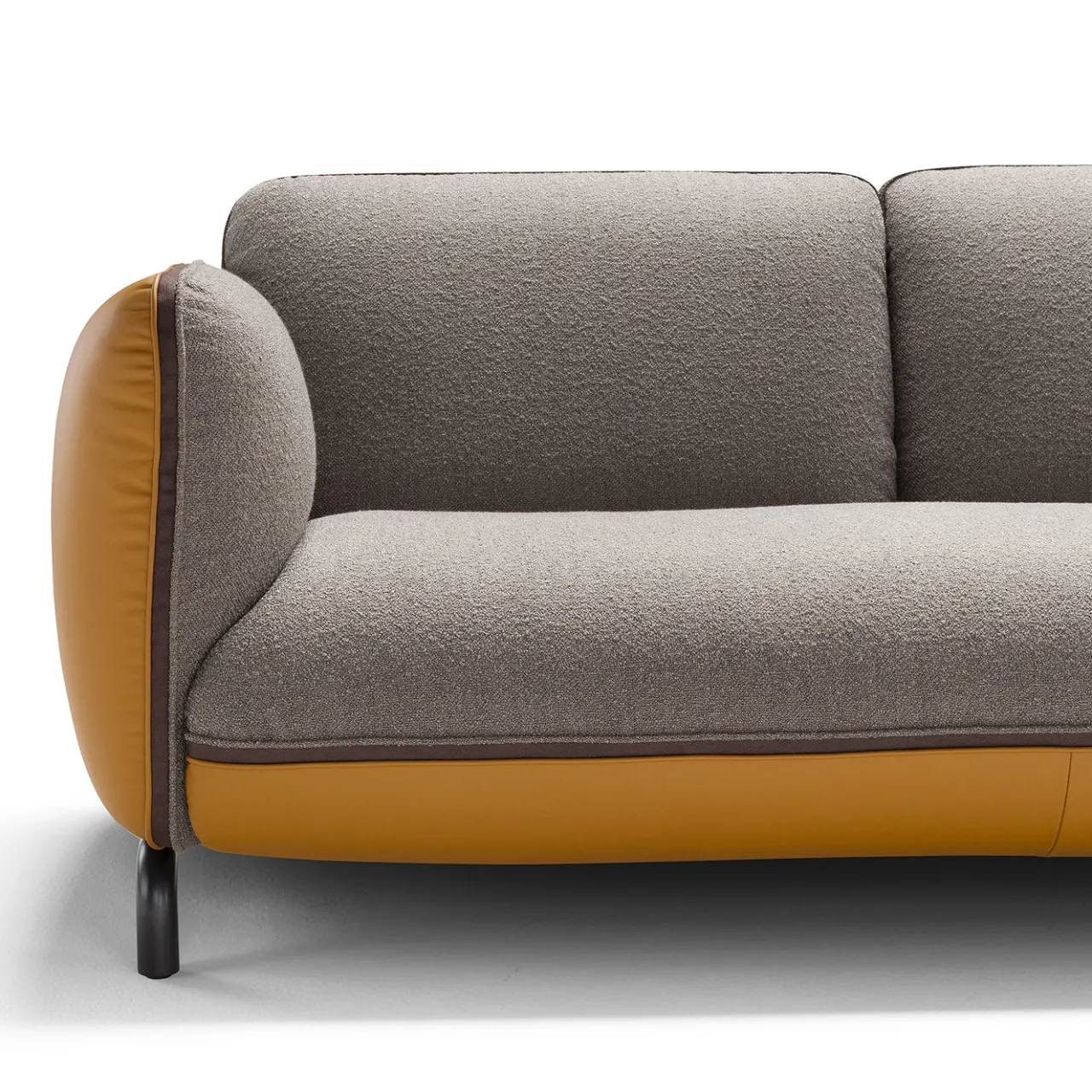 Franco Ferri Sofas<Rock Angular Gray & Mustard Sofa