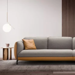 Franco Ferri Sofas<Rock Angular Gray & Mustard Sofa