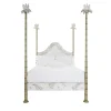 Porte Italia Beds<Roma Apple Green Bamboo with Ferns and Butterflies Bed
