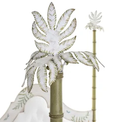 Porte Italia Beds<Roma Apple Green Bamboo with Ferns and Butterflies Bed