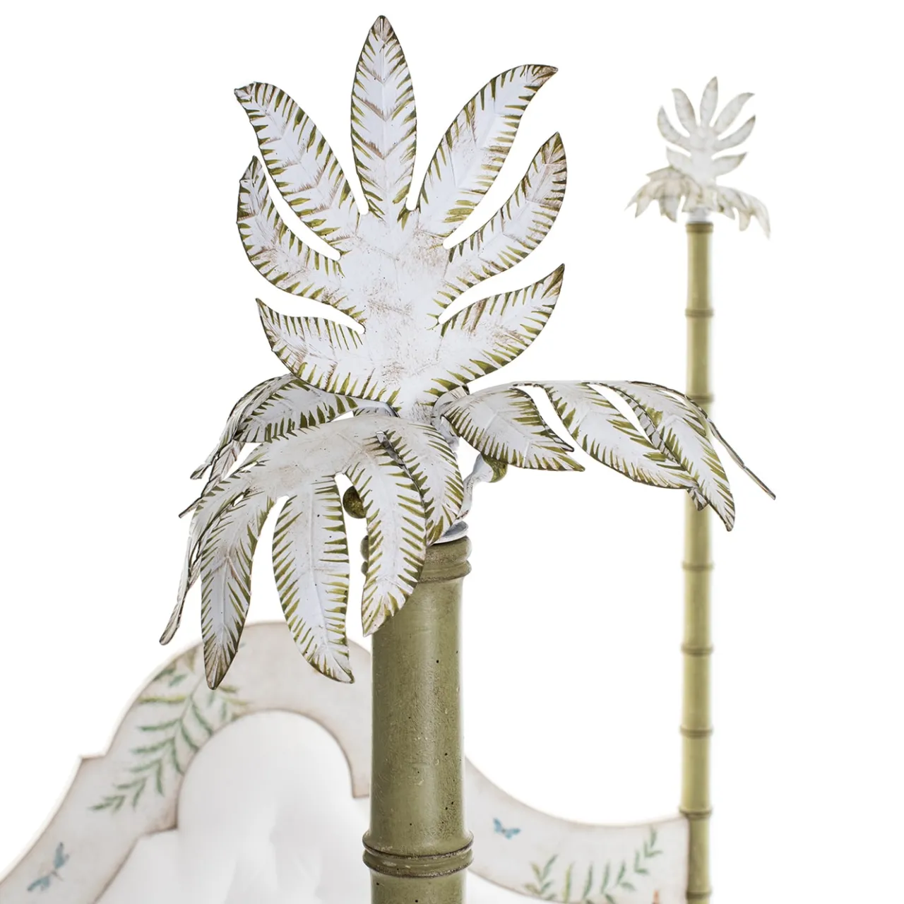 Porte Italia Beds<Roma Apple Green Bamboo with Ferns and Butterflies Bed