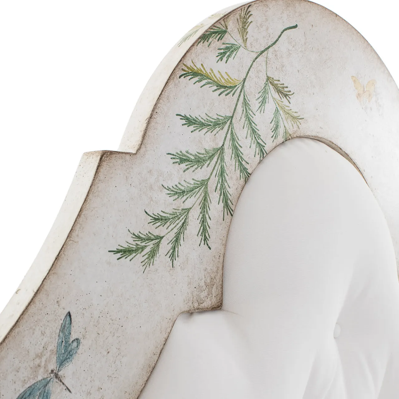 Porte Italia Beds<Roma Apple Green Bamboo with Ferns and Butterflies Bed