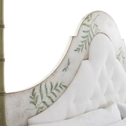 Porte Italia Beds<Roma Apple Green Bamboo with Ferns and Butterflies Bed