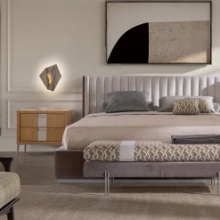 LCI_DECORA Nightstands<Roma 2-Drawers Brown Cherry Wood Nightstand