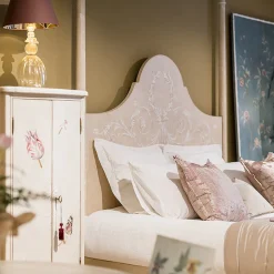 Porte Italia Beds<Roma Light Taupe With Hand-Painted Decoration Bed