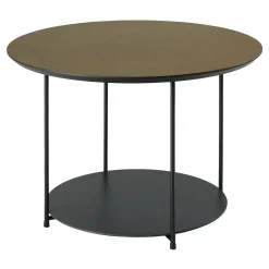 Disain 1971 Side Tables<Roma Medium Round Coffee Table With Bronze Spatulated Resin Top