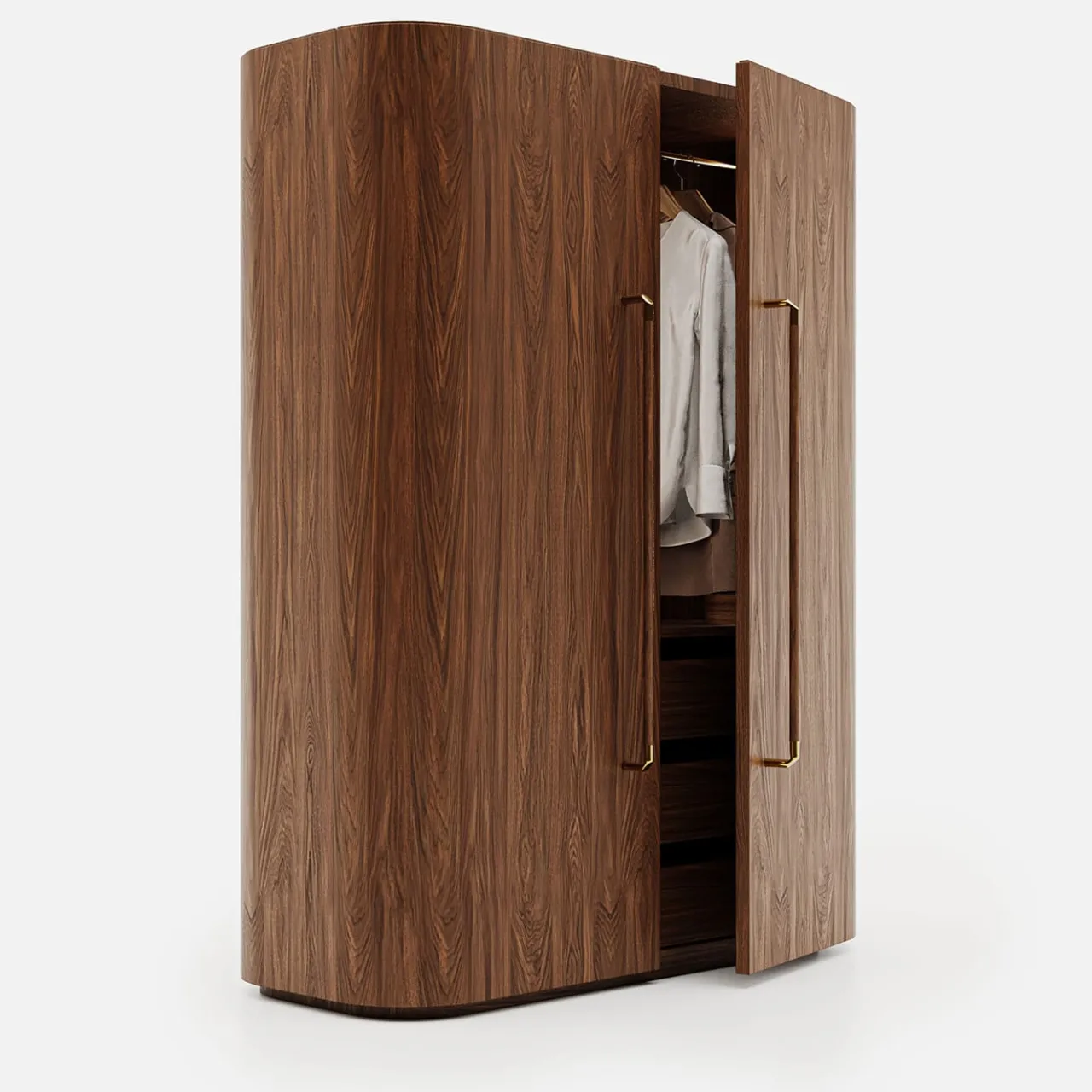 studiointervallo Cabinets<Roma Oak Wood Wardrobe