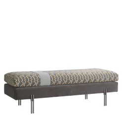 LCI_DECORA Benches<Roma Rectangular Brown Velvet Bench
