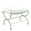 Officina Ciani Outdoor Chairs & Stools<Rombi Outdoor Green Wrought Pouf in Stainless Steel