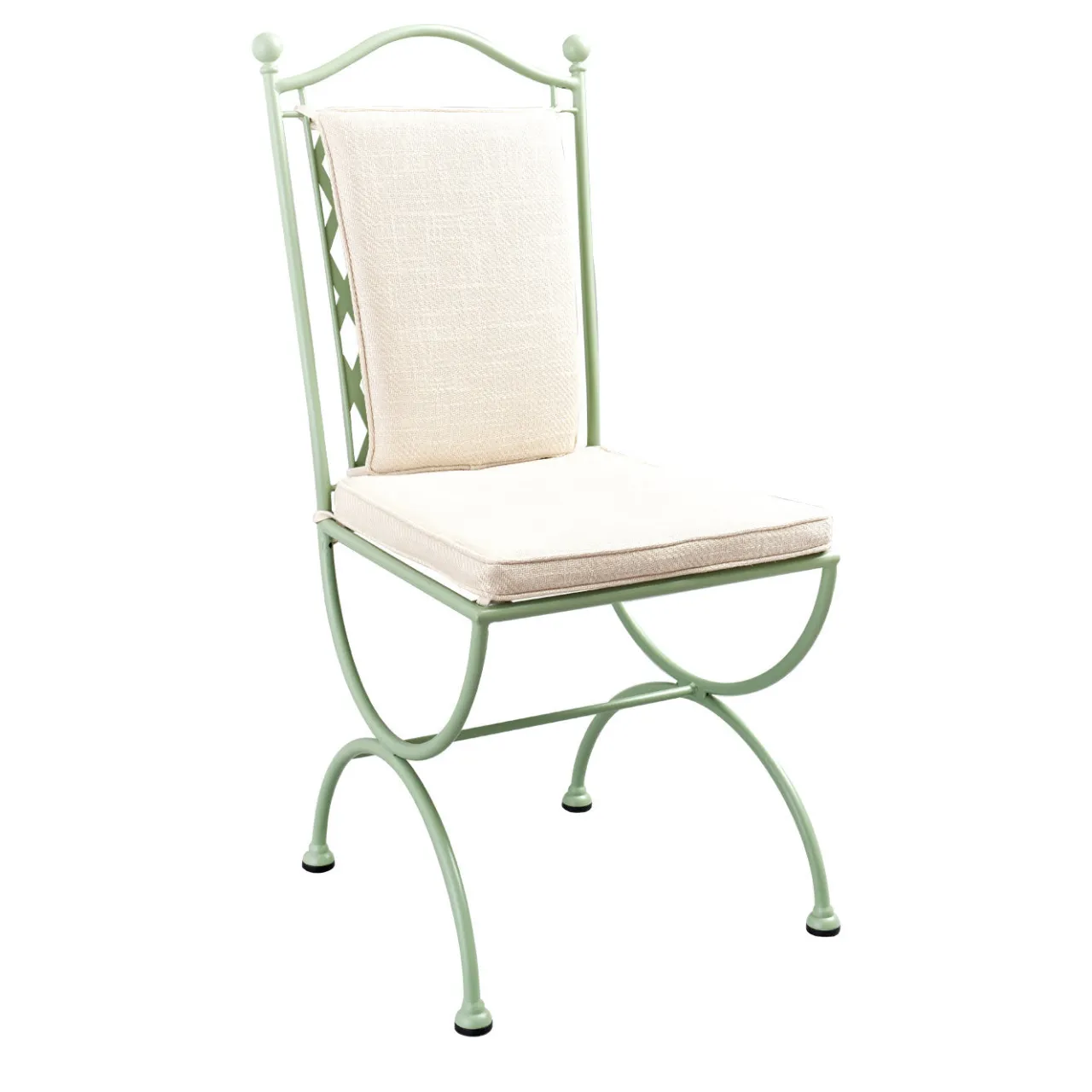 Officina Ciani Outdoor Chairs & Stools<Rombi Outdoor Green Wrought Chair in Stainless Steel