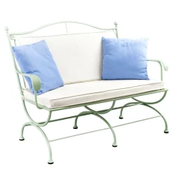 Officina Ciani Outdoor Sofas & Benches<Rombo Outdoor Green Wrought Sofa in Stainless Steel