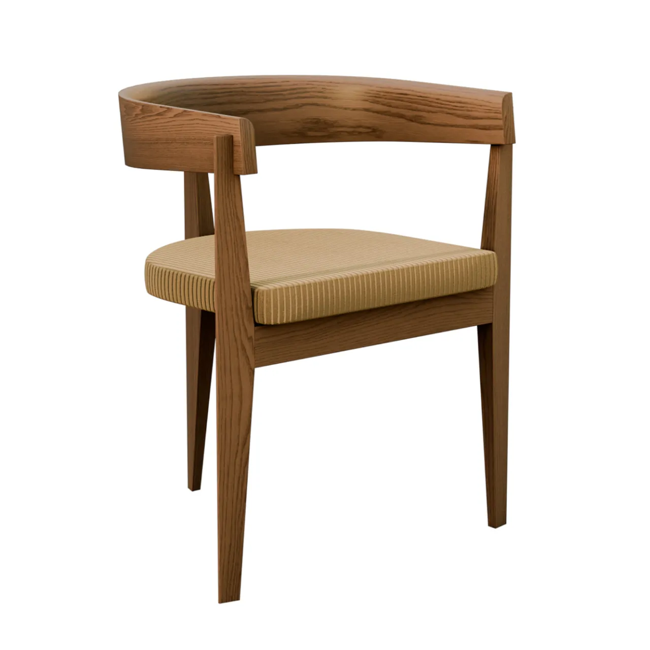 Morelato Chairs<Ronson Ash Wood Chair with Curved Back