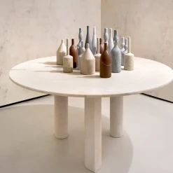 Salvatori Dining Tables<Rosa Portogallo Marble Lovemelovemenot Dining Table by Michael Anastassiades