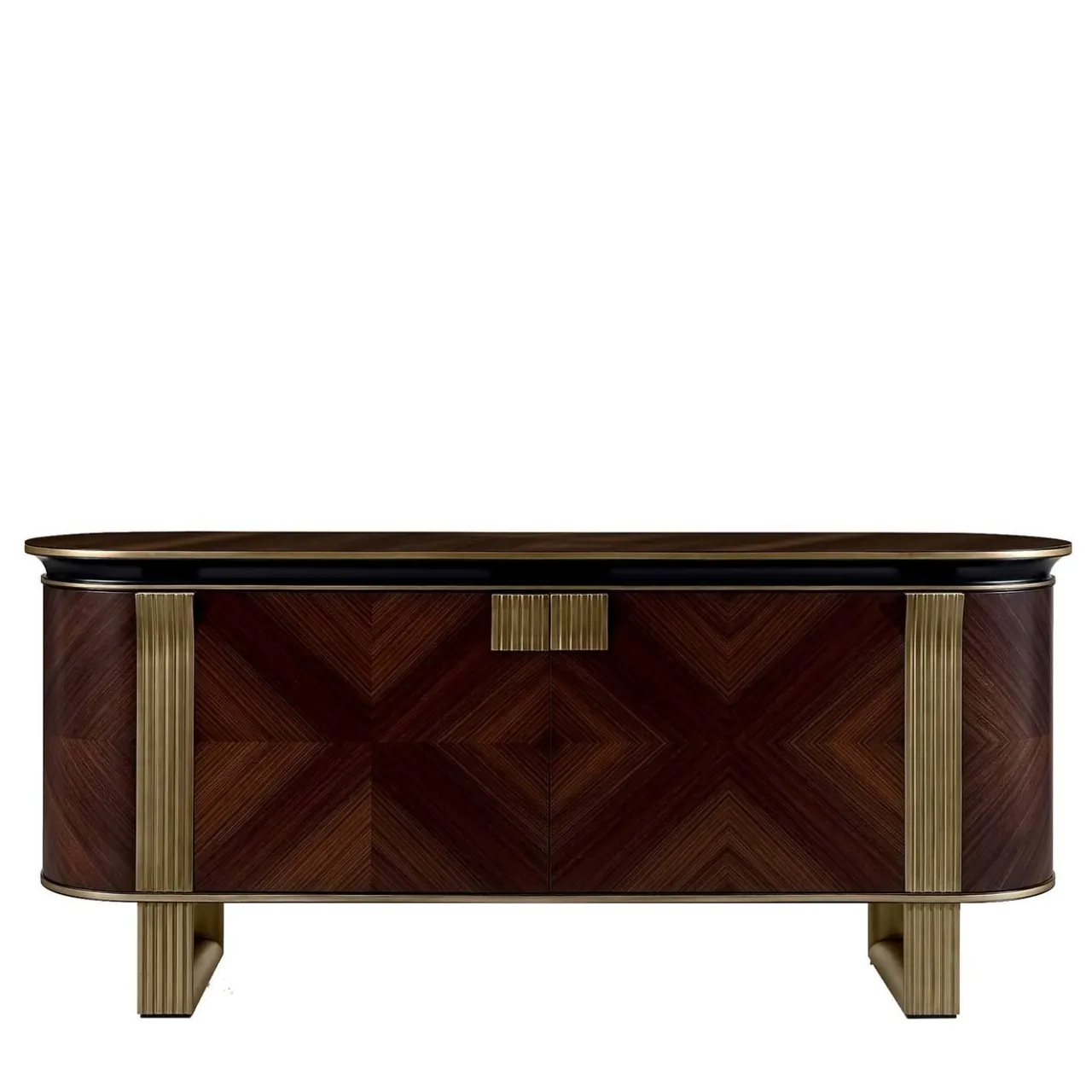 A.R. Arredamenti Sideboards Buffets<Rosewood 4-Door Sideboard