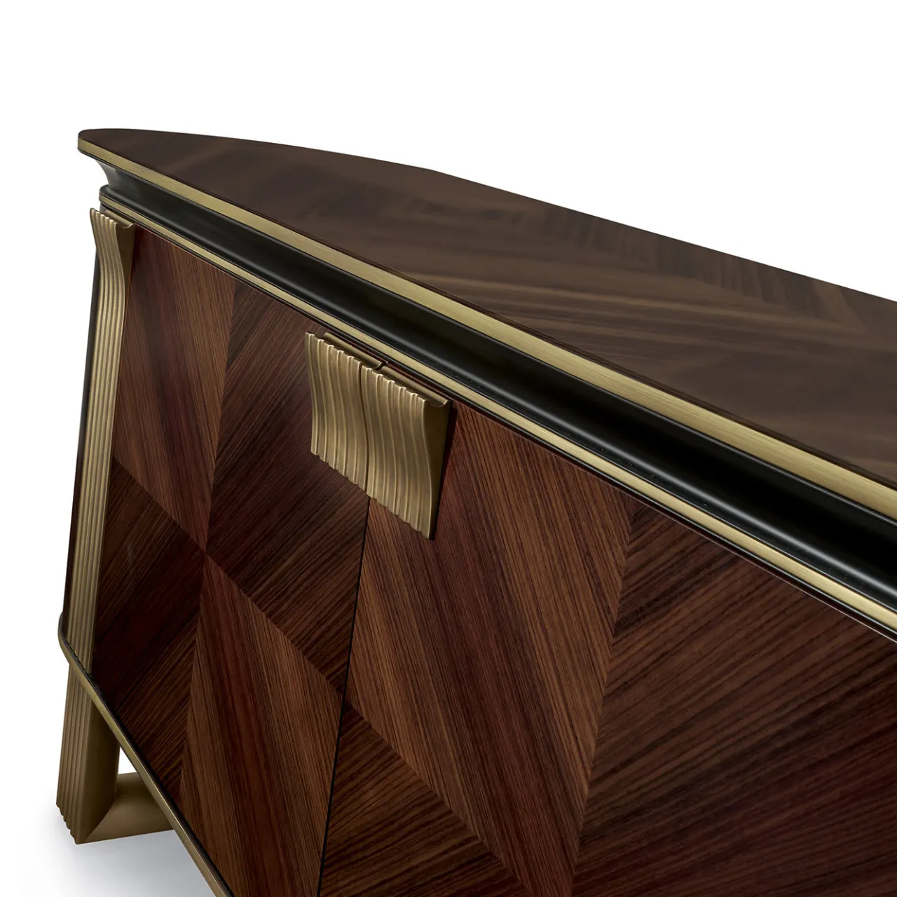 A.R. Arredamenti Sideboards Buffets<Rosewood 4-Door Sideboard