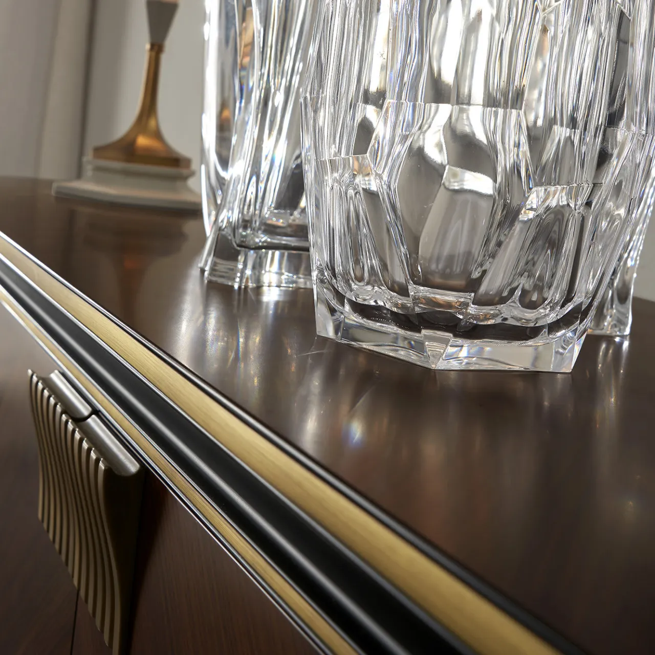 A.R. Arredamenti Sideboards Buffets<Rosewood 4-Door Sideboard