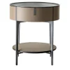 Alivar Nightstands<Round Bedside Table by Giuseppe Bavuso