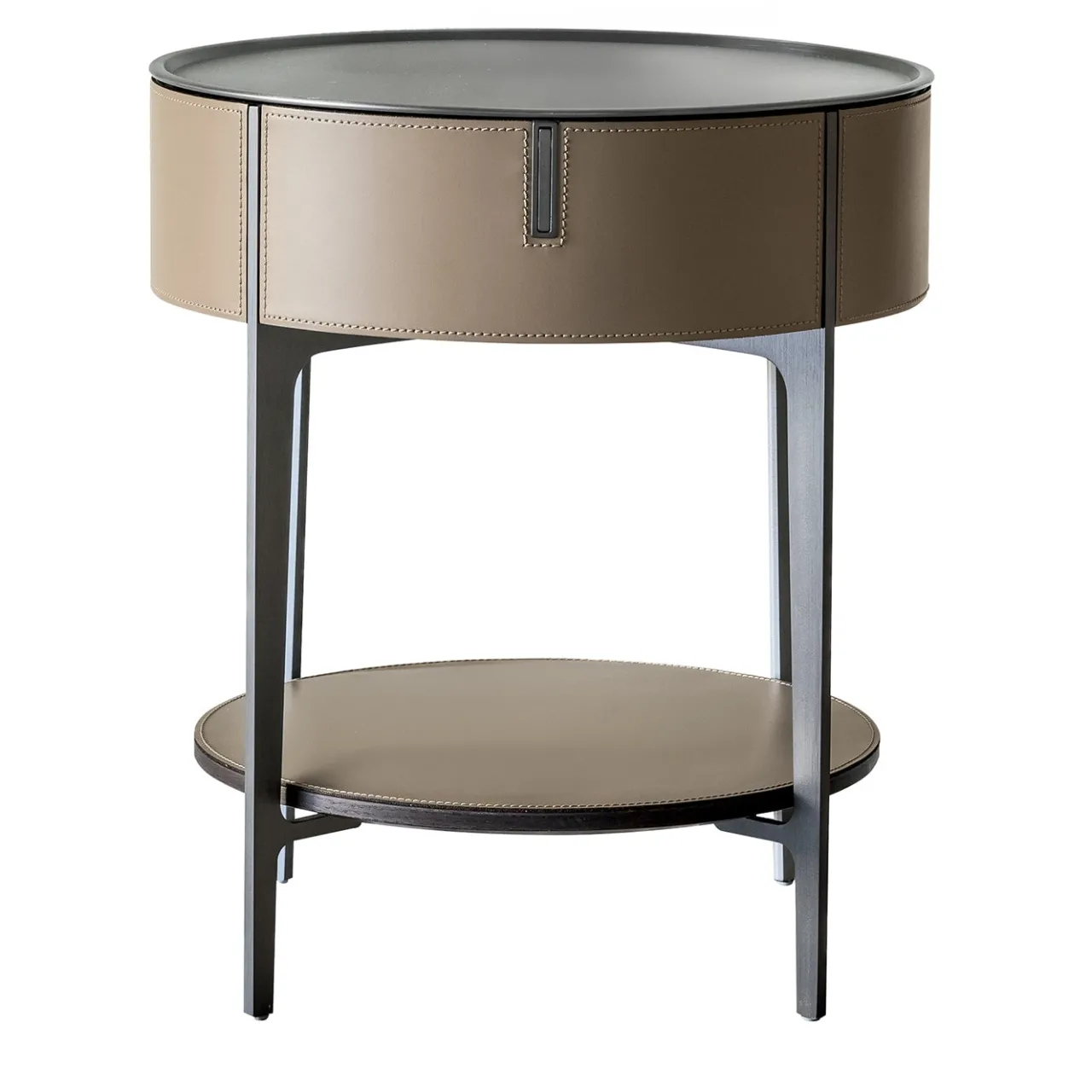 Alivar Nightstands<Round Bedside Table by Giuseppe Bavuso