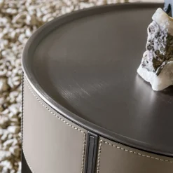 Alivar Nightstands<Round Bedside Table by Giuseppe Bavuso