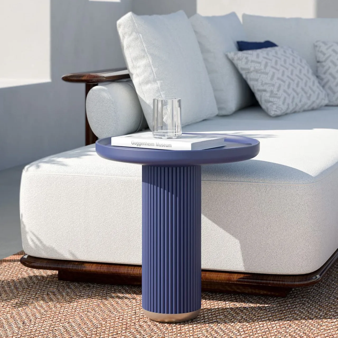 CPRN Homood Side Tables<Round Blue Side Table