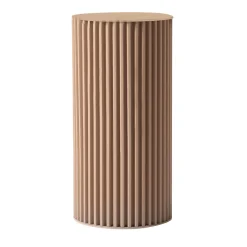 Opinion Ciatti Side Tables<Round Corkcrete Taupe Aluminum Side Table #3