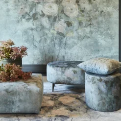 Instabilelab Ottomans & Poufs<Round Floral Pouf