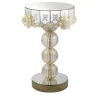 Barbini Coffee Tables<Round Glass Coffee Table with gold leaf