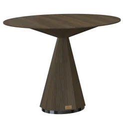 Morello Gianpaolo Bistro Tables<Round Smoked Oak Bistro Table