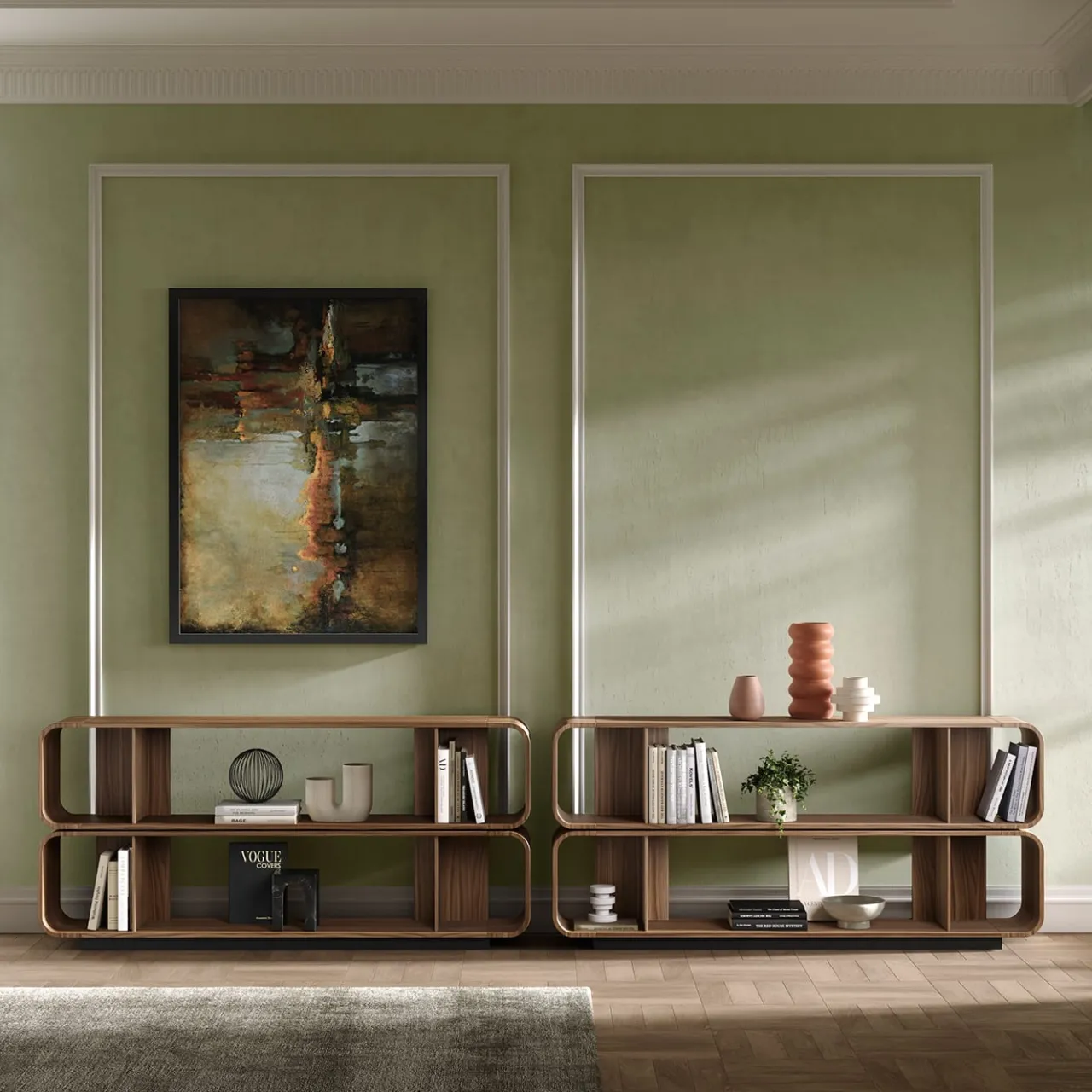 Barba Design Bookcases<ROUND UP 180 Modular Bookshelves
