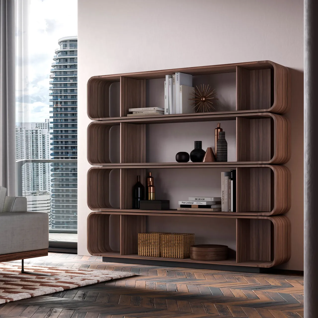 Barba Design Bookcases<Round Up Bookcase by Manuela Pelizzon