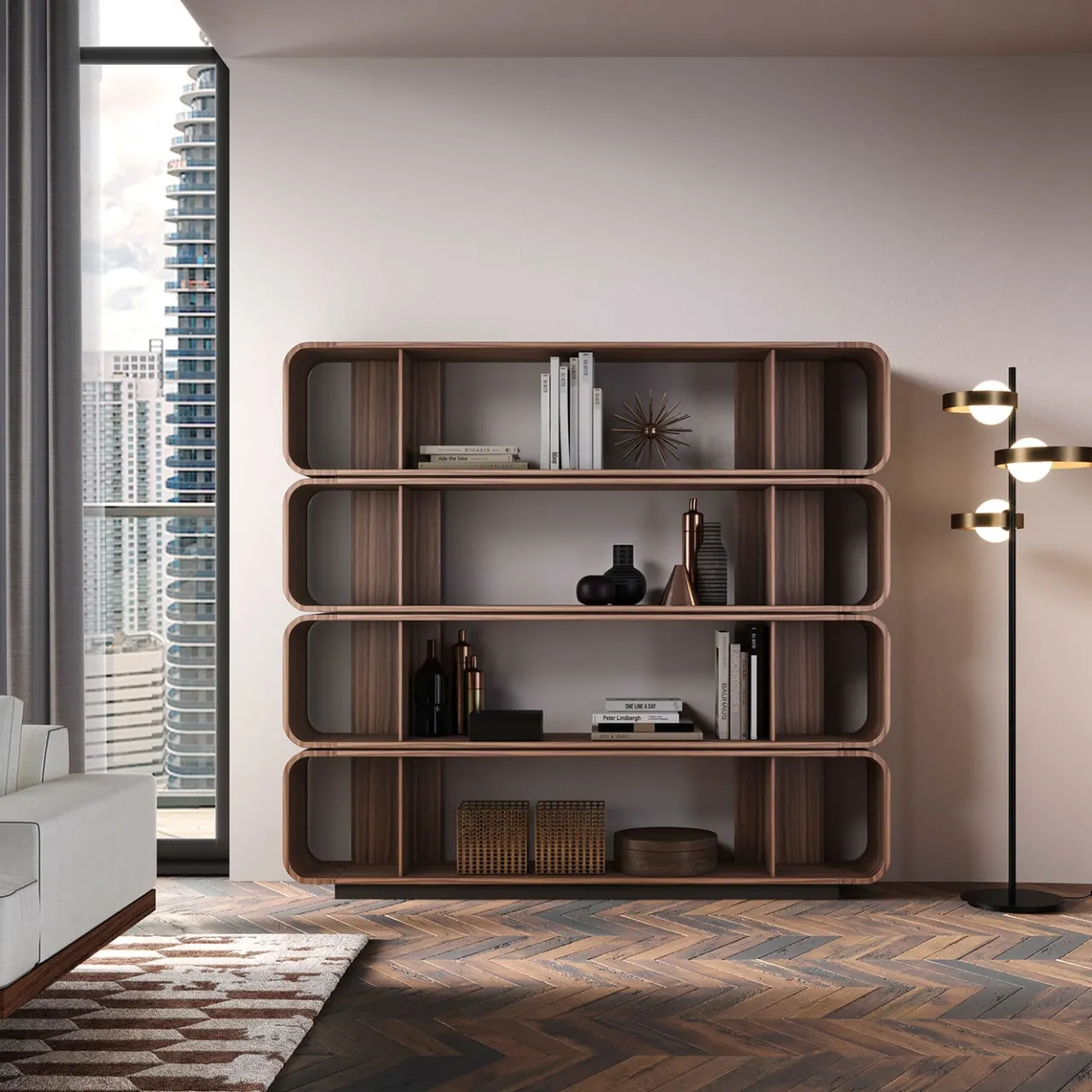 Barba Design Bookcases<Round Up Bookcase by Manuela Pelizzon