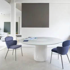 Baleri Italia Dining Tables<Roundel White Glass Round Table