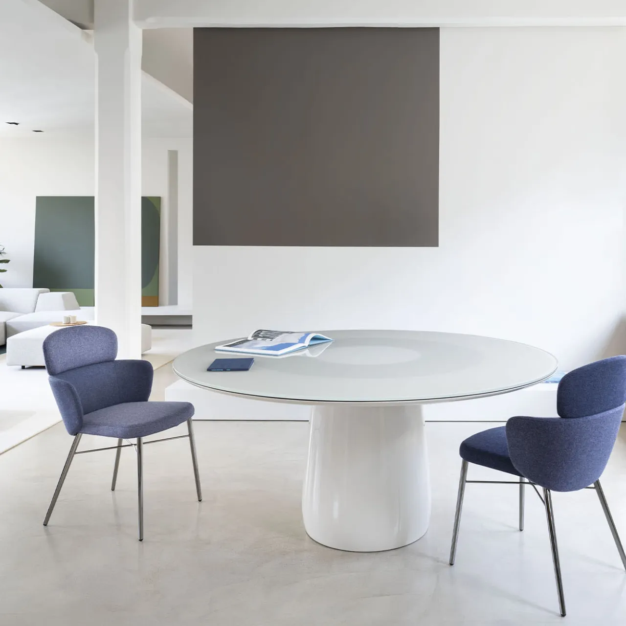 Baleri Italia Dining Tables<Roundel White Glass Round Table