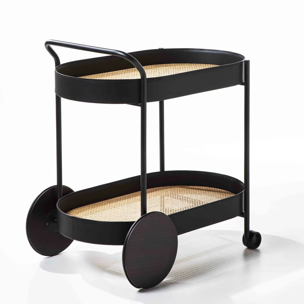 Enrico Pellizzoni Serving Tables<Route Black Bar Cart
